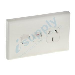 DEXTON Single Power Point Socket Outlet with extra switch GPO 10A DXWGPO1X