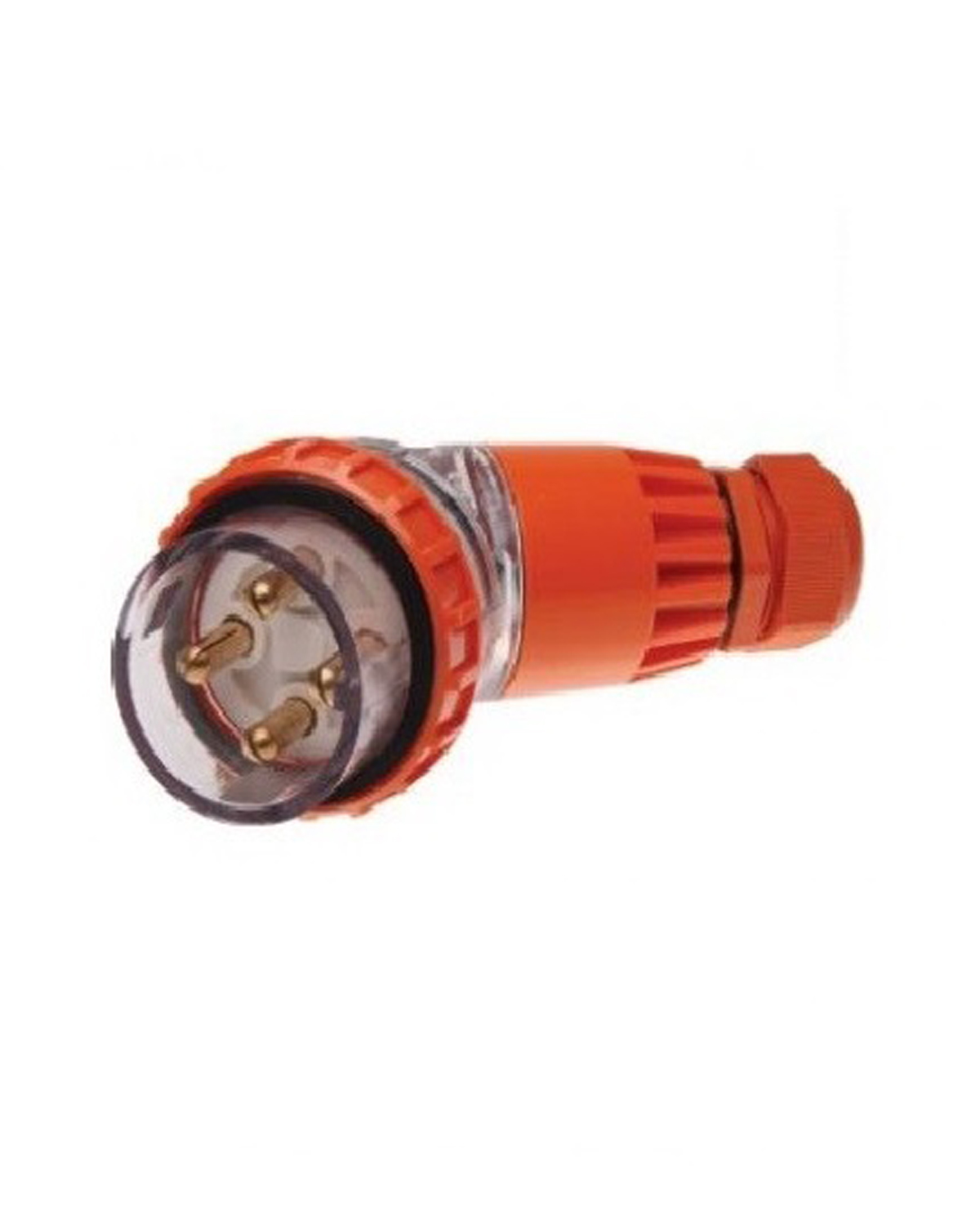PULSET 3 Phase 4 Round Pin Angled Plug - 32Amp (IP/PLA3PH432)