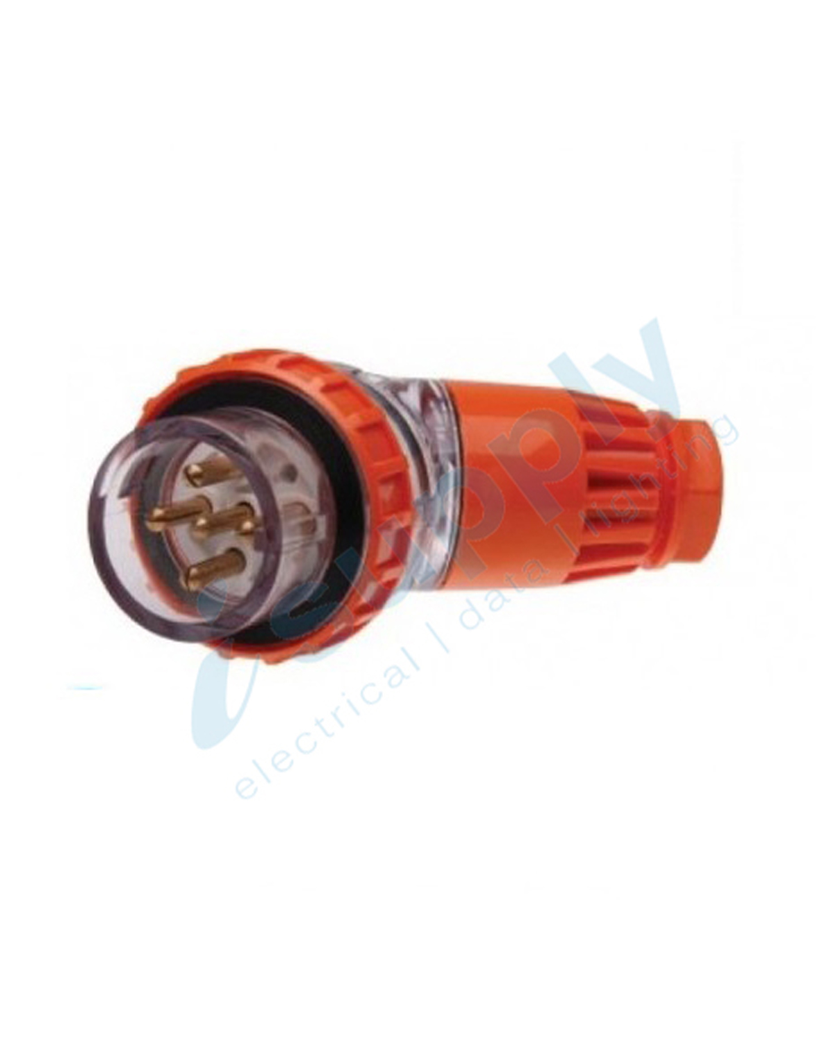 PULSET 3 Phase 5 Round Pin Angled Plug - 32Amp (IP/PLA3PH532)