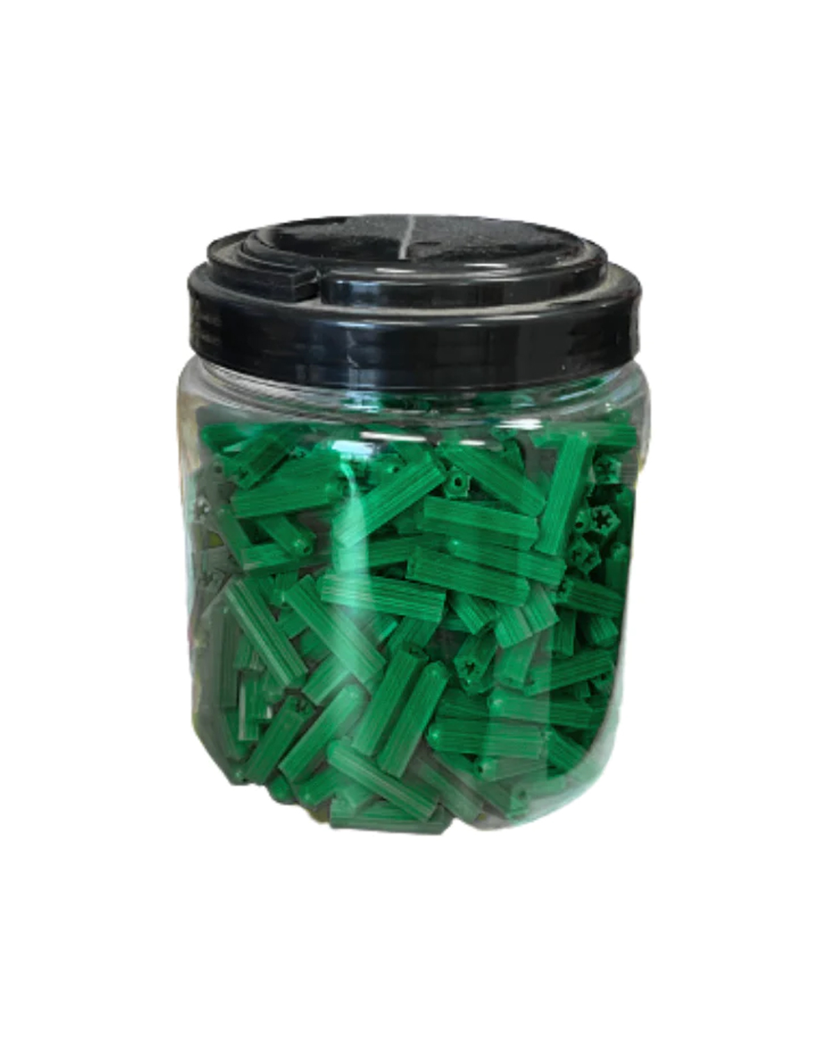 1000 x Green Wall Plugs 6.5 x 35mm Wall Fixings for Wall Masonry Screws Express