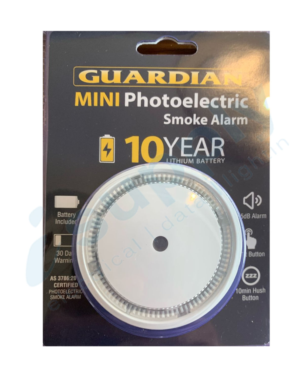 GUARDIAN Smoke Alarm Photoelectric 10 YEAR Lithium Battery SD70