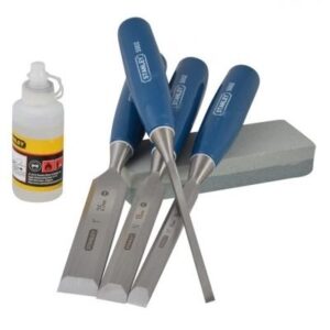 STANLEY Chisel Set 5002 Series + Oil & stone 6pc 0-16-130
