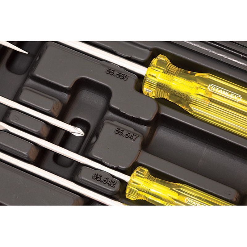 Stanley Screwdriver Set Acetate Handle 14 Piece 65-750 - Image 10