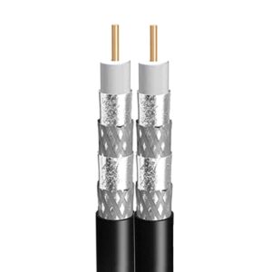 MATCHMASTER RG6 Tri-shield Cable Siamese 150M  06MM-E6TS