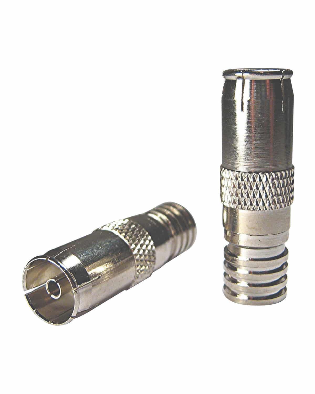 MATCHMASTER CONNECTOR RG6 IEC FEMALE CRIMP (20 Pack) : 08MM-P4