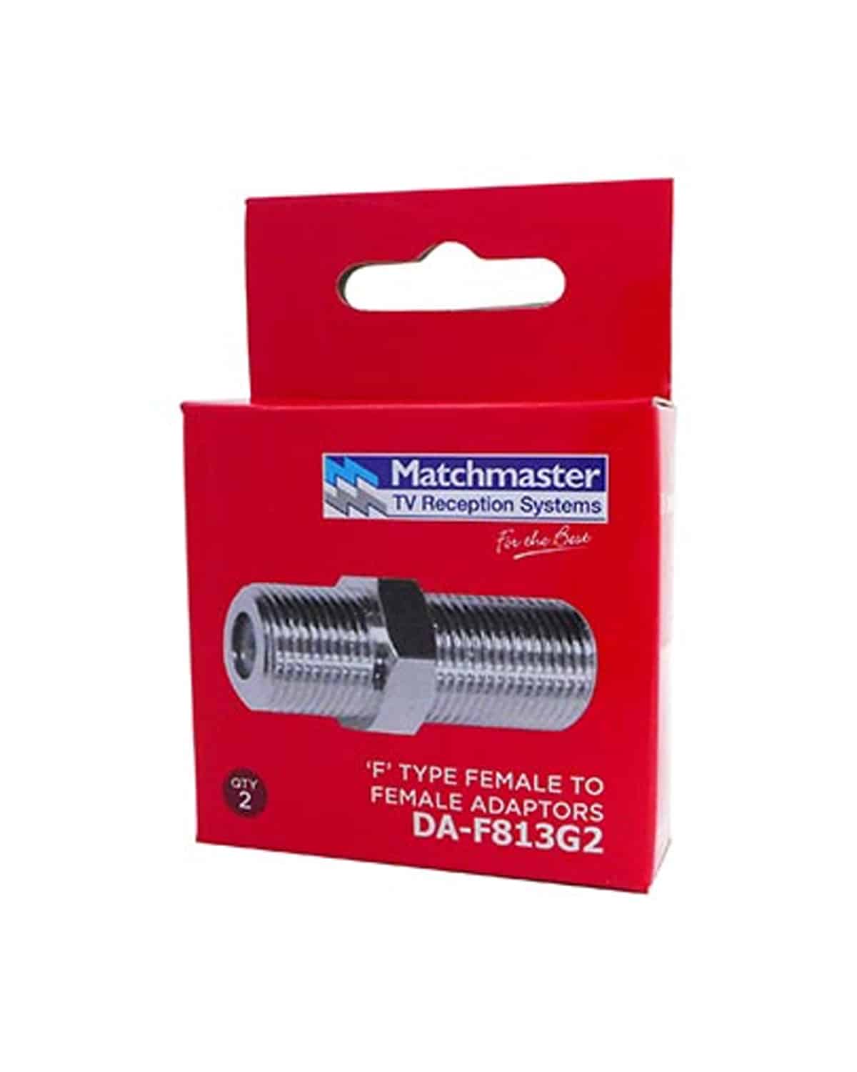 MATCHMASTER F' FEMALE TO 'F' FEMALE ADAPTOR 3GHZ (2 Pack) : DA-F813G2 - Image 2
