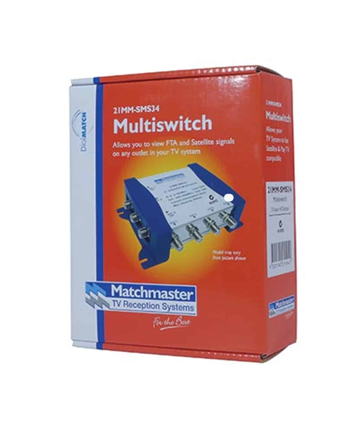 MATCHMASTER MULTISWITCH DIGIMATCH-3 IN,4 OUT : 21MM-SMS34