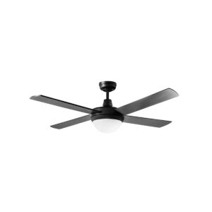 Martec Lifestyle AC 52" Ceiling Fan With Twin E27 Light Matt Black - DLS1344M