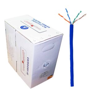 BLUE CAT5E 305 Mts 4 Pair 23AWG PVC Solid Ethernet Cable