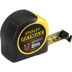 STANLEY FAT MAX MAGNETIC 8m METRIC TAPE MEASURE (3.3m STANDOUT) FMHT33869