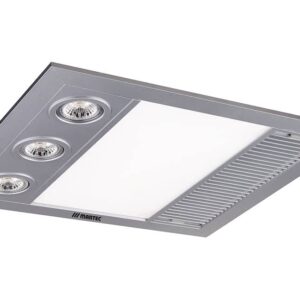 Martec Linear Mini LED 1000w Heat 3 in 1 Bathroom Heater Fan Silver MBHM1000S
