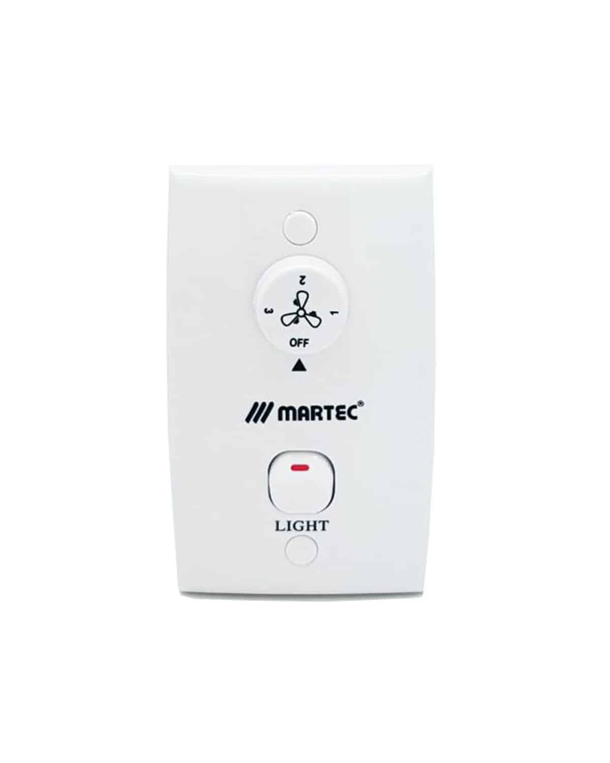 Martec Lifestyle 3 Speed Wall Control with Light Switch MWALLC