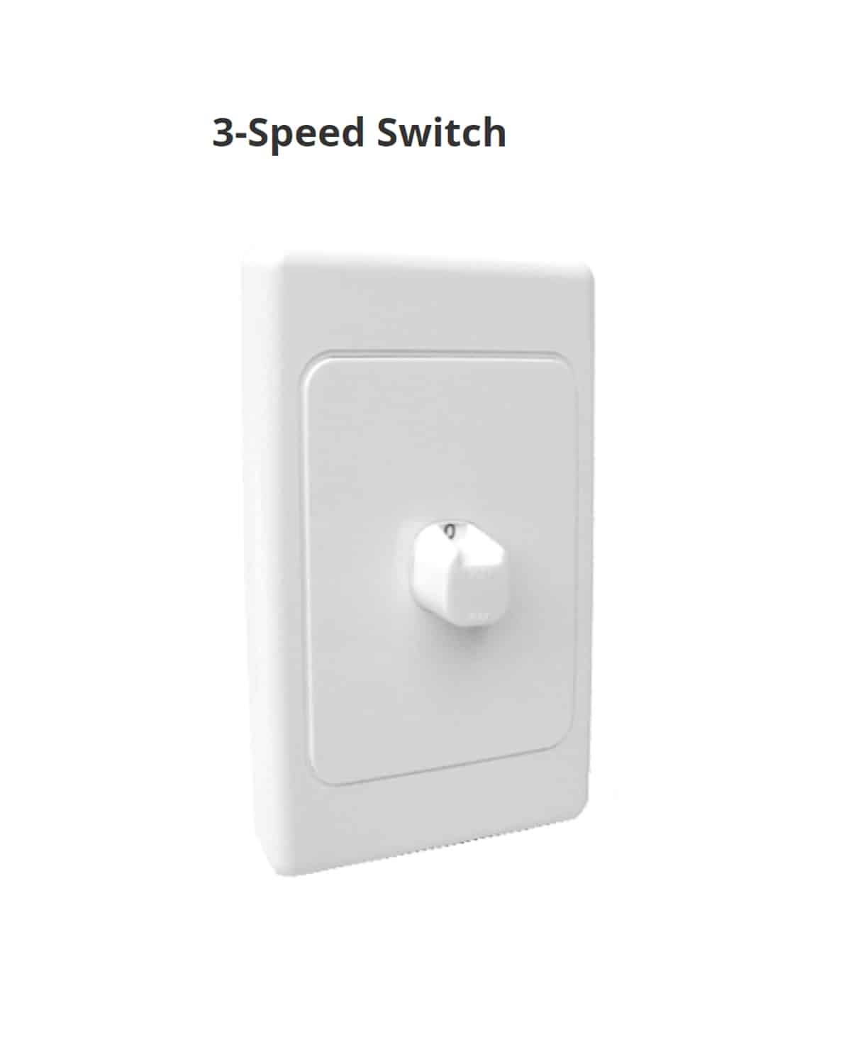 FANTECH 3-speed switch for use with Ezifit In-Wall Exhaust Fan DSS1-16
