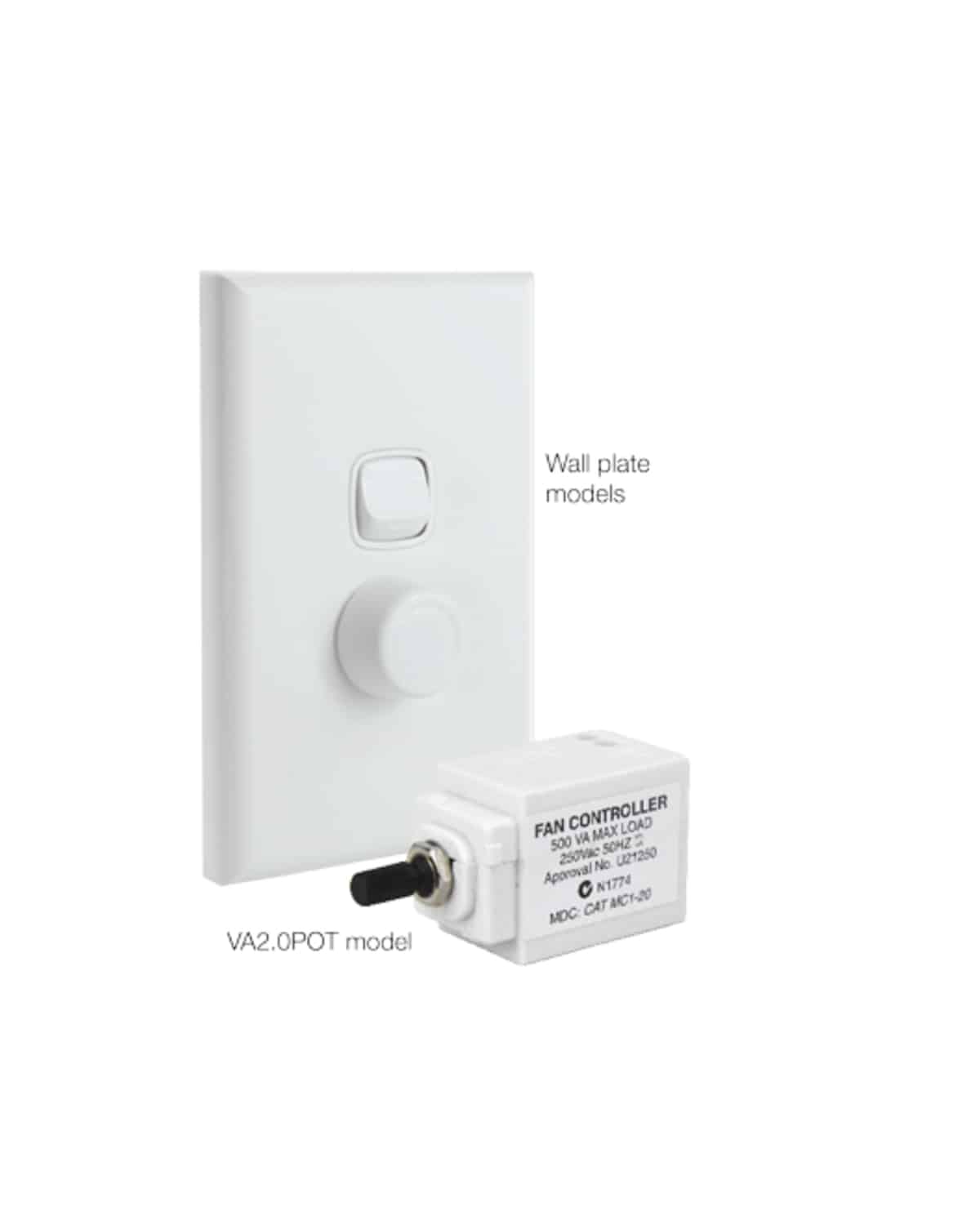 FANTECH 2 amp 1 phase speed controller VA2.0