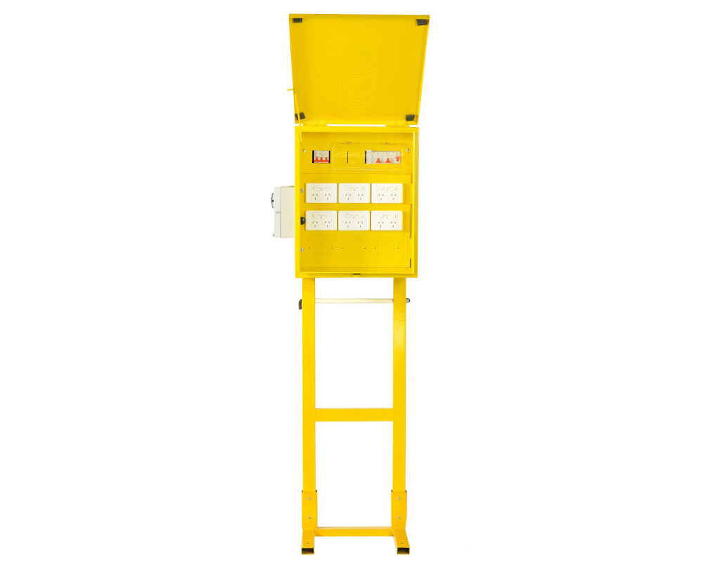 40 amp Three Phase Portable Temporary Meter Box 445W x 1840H x 680D BEP40A3PWSTAND