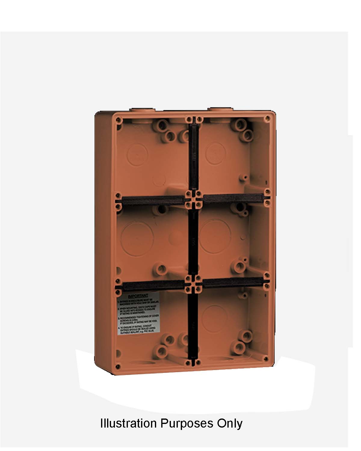 PULSETS 6 Way/Gang Deep Mounting Enclosure - RO (IP/G6E/RO)