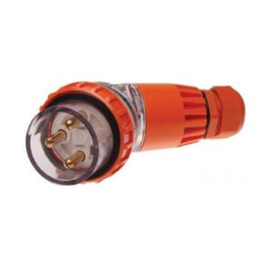PULSET 3 Round Pin Angled Plug - 20Amp (IP/PLA3PH320R)