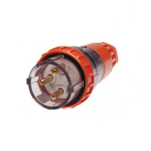PULSET 3 Round Pin Straight Plug - 32Amp (IP/PLS3PH332R)