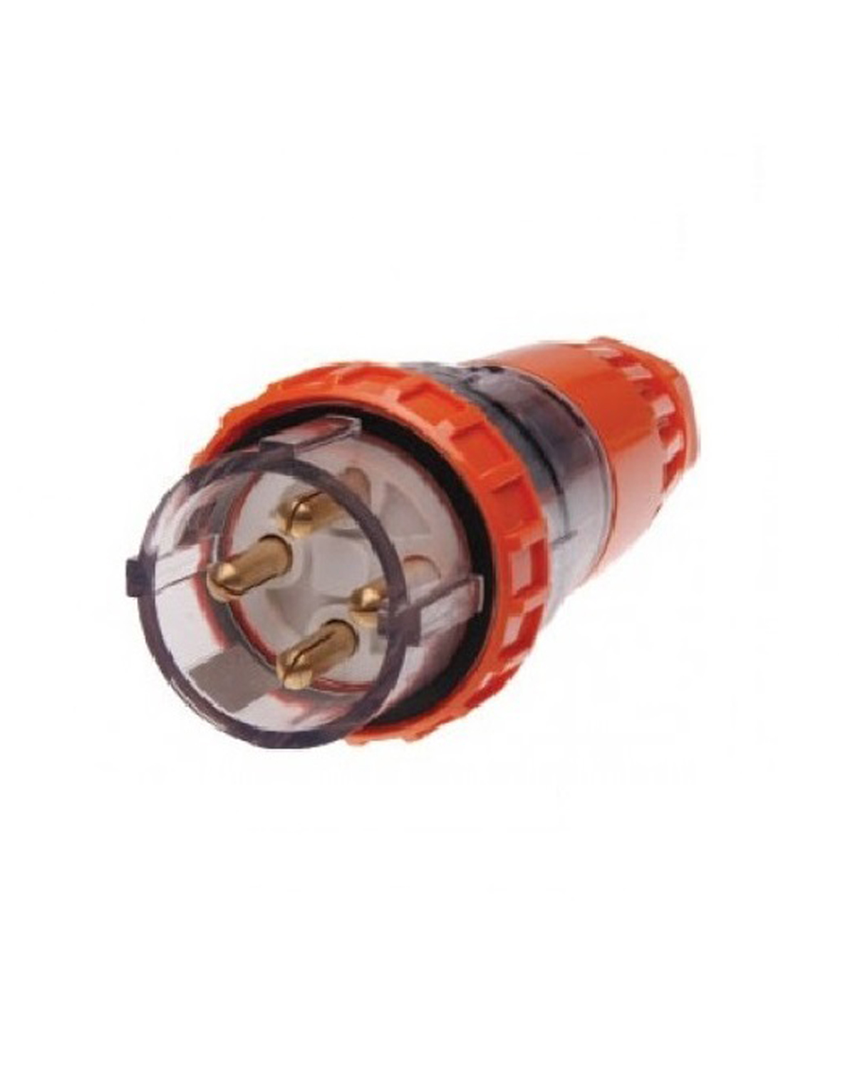 PULSET 3 Phase 4 Round Pin Straight Plug - 32Amp (IP/PLS3PH432)