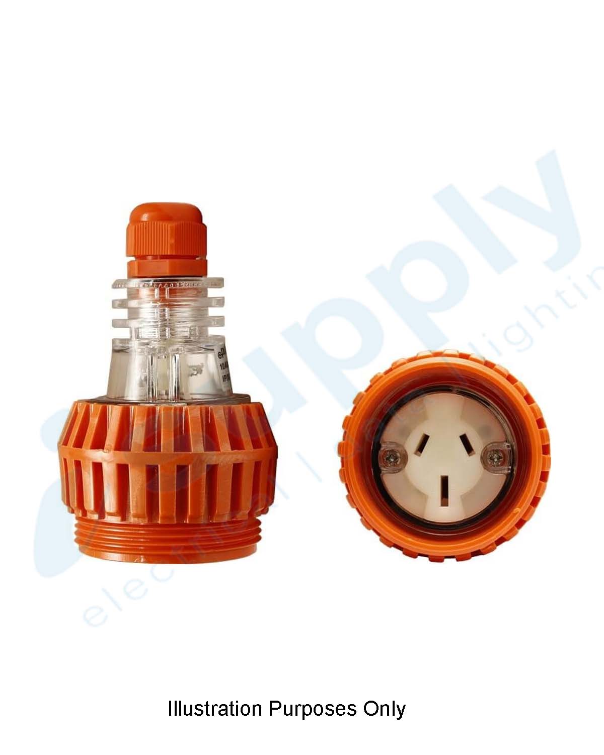 PULSET 3 Flat Pin Extension Socket - 10Amp (IP/SCO1P10F) - Image 2