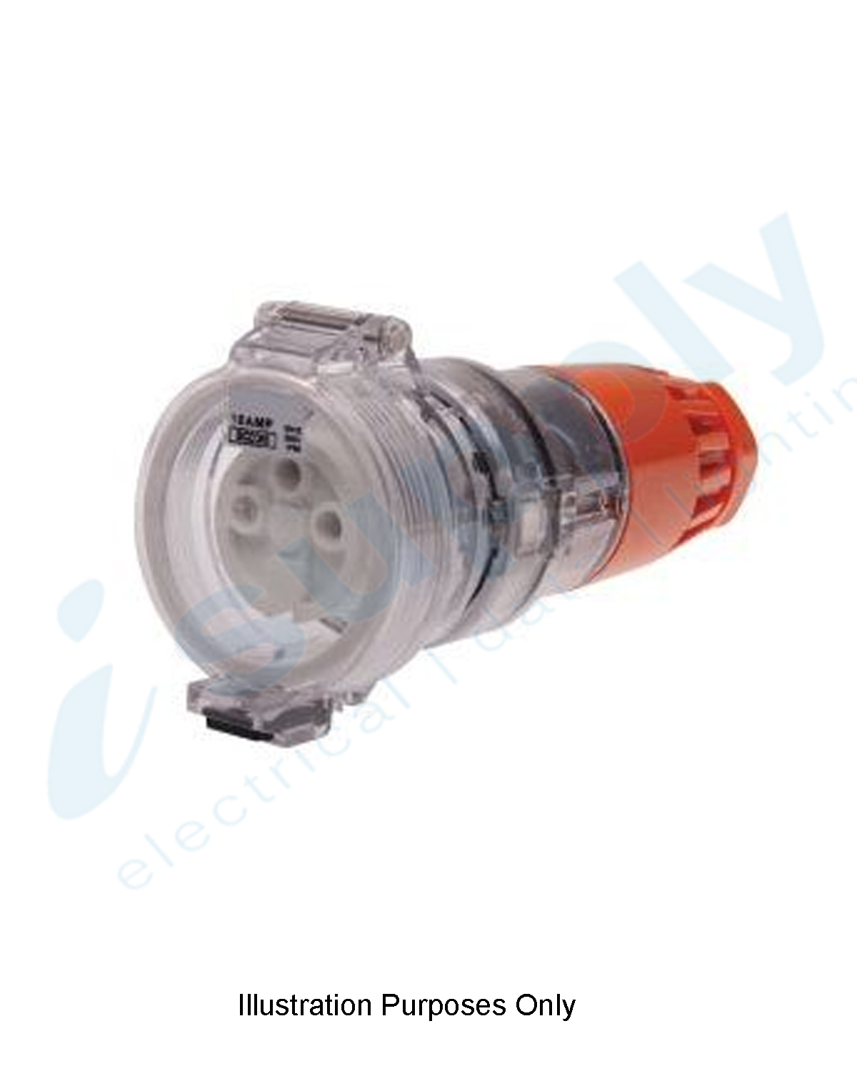PULSET 3 Round Pin Extension Socket - 20 Amp (IP/SCO3P20R)