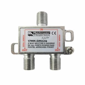 MATCHMASTER SPLITTER 2 WAY FOR TDT SYSTEMS - BULK PACK 50 Pack : 17MM-DM02QB
