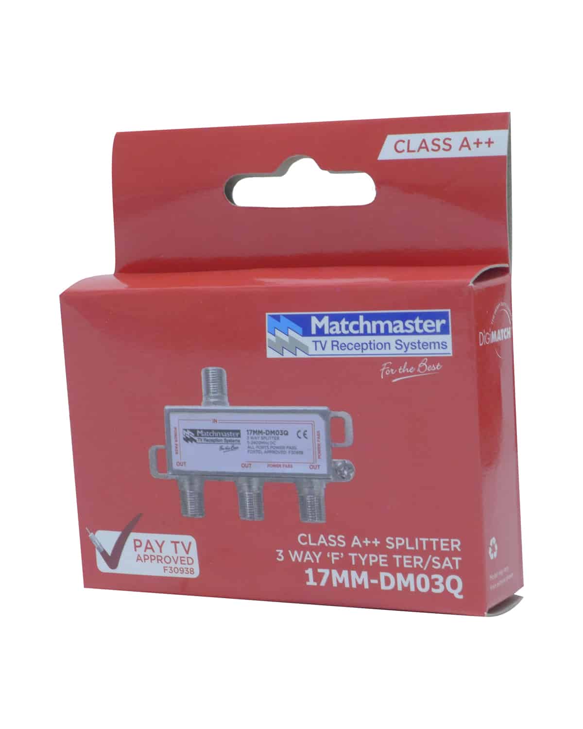 MATCHMASTER SPLITTER 3 WAY FOR TDT SYSTEMS - BULK PACK 50 Pack : 17MM-DM03QB - Image 2