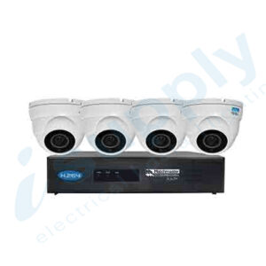 MATCHMASTER LAN (POE) CCTV Security Kit 2TB Storage with 4x 4/5MP Dome Cameras 50MM-LN8CH2TB4D