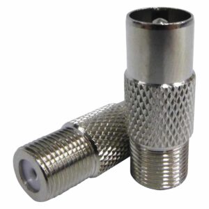 MATCHMASTER F' FEMALE TO PAL MALE ADAPTOR (2PK) : DA-A22