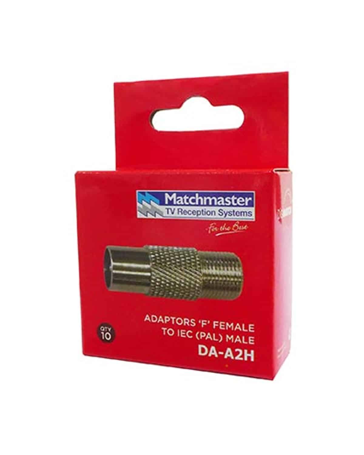 MATCHMASTER CONNECTOR MALE IEC to 'F' - FEMALE HANG SELL 10PK : DA-A2H - Image 2