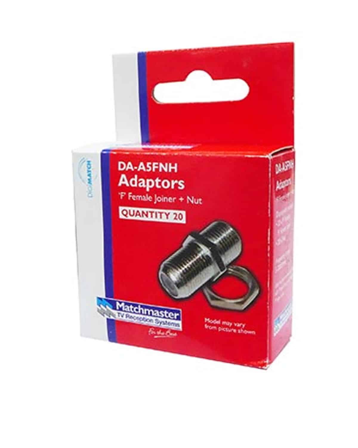 MATCHMASTER ADAPTOR 'F' Female-Female + Nut HANG SELL 20PK : DA-A5FNH - Image 2