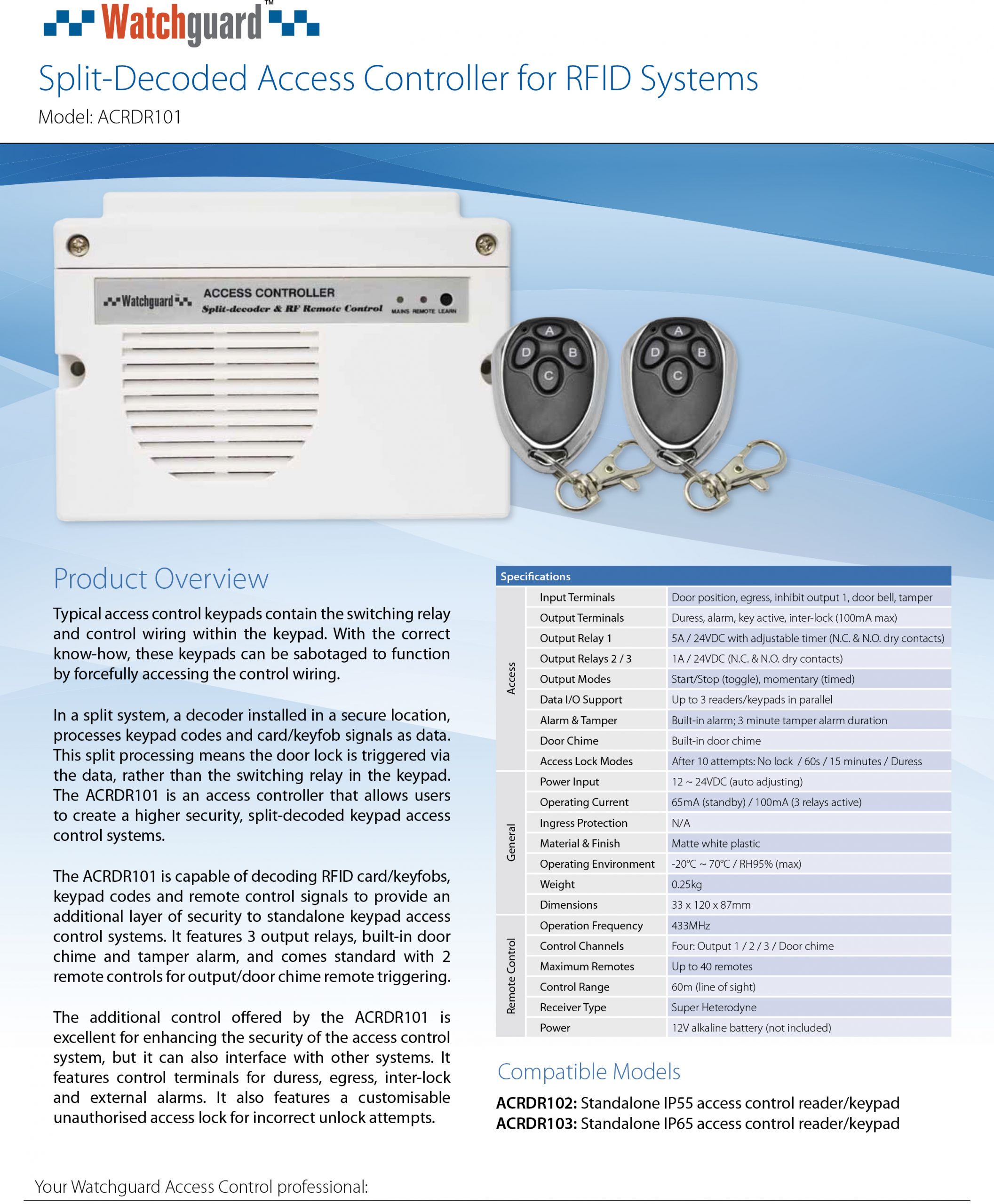 Watchguard Split-Decoded Access Controller ACRDR101 - Image 3