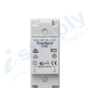 FRIEDLAND 8V/1A DOOR CHIME TRANSFORMER D780