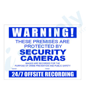 Watchguard CCTV Warning Sign Corflute A3 Size VSCDCC