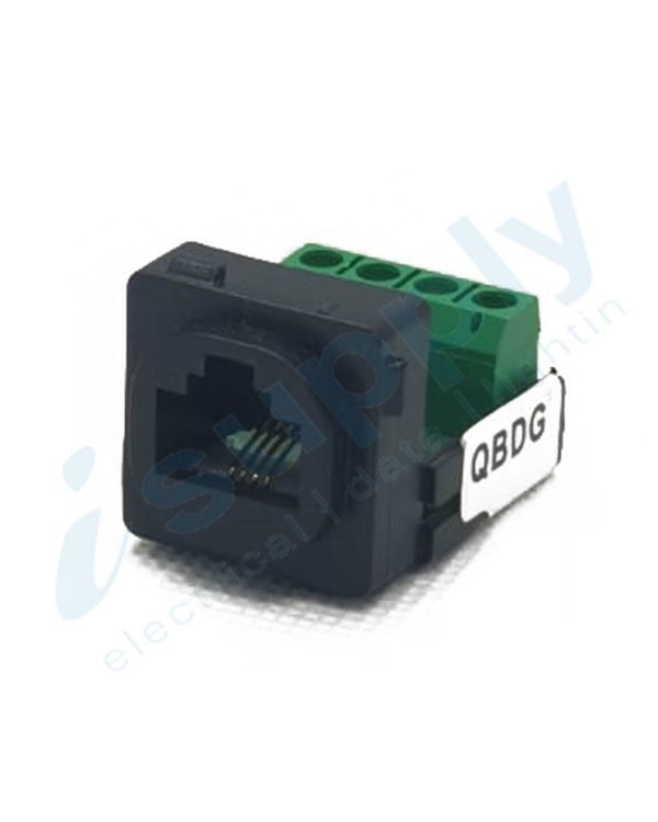 CLIPSAL Compatible Outlet Mech Insert Telephone Mechanism RJ11 BLACK