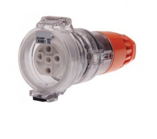 10 Amp Extension Lead Three Phase 5 pin round 240V 10 20 30 Metres - Image 3