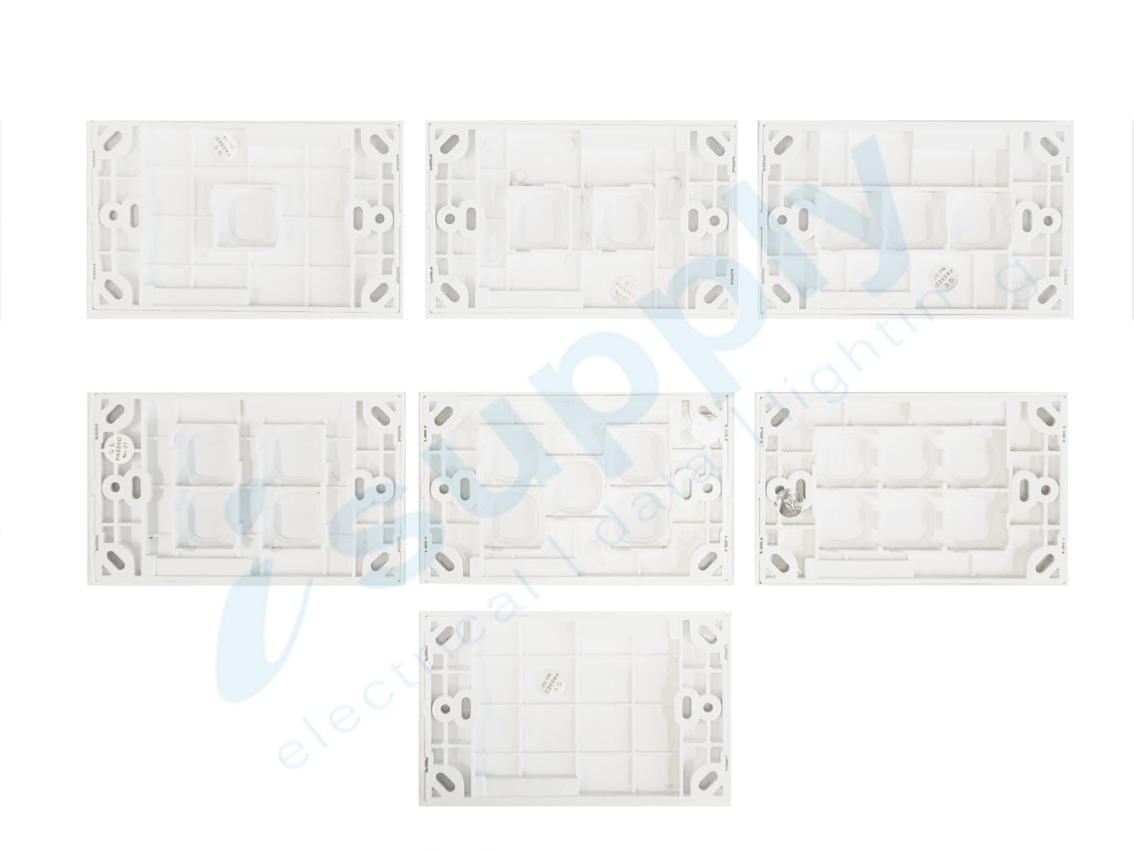 DEXTON 2 Gang Standard 10 mm Plate White DXWS2/P - Image 2