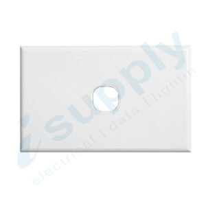 DEXTON 1 Gang Standard 10 mm Plate White DXWS1/P