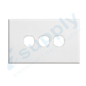 DEXTON 3 Gang Standard 10 mm Plate White DXWS3/P