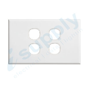 DEXTON 4 Gang Standard 10 mm Plate White DXWS4/P
