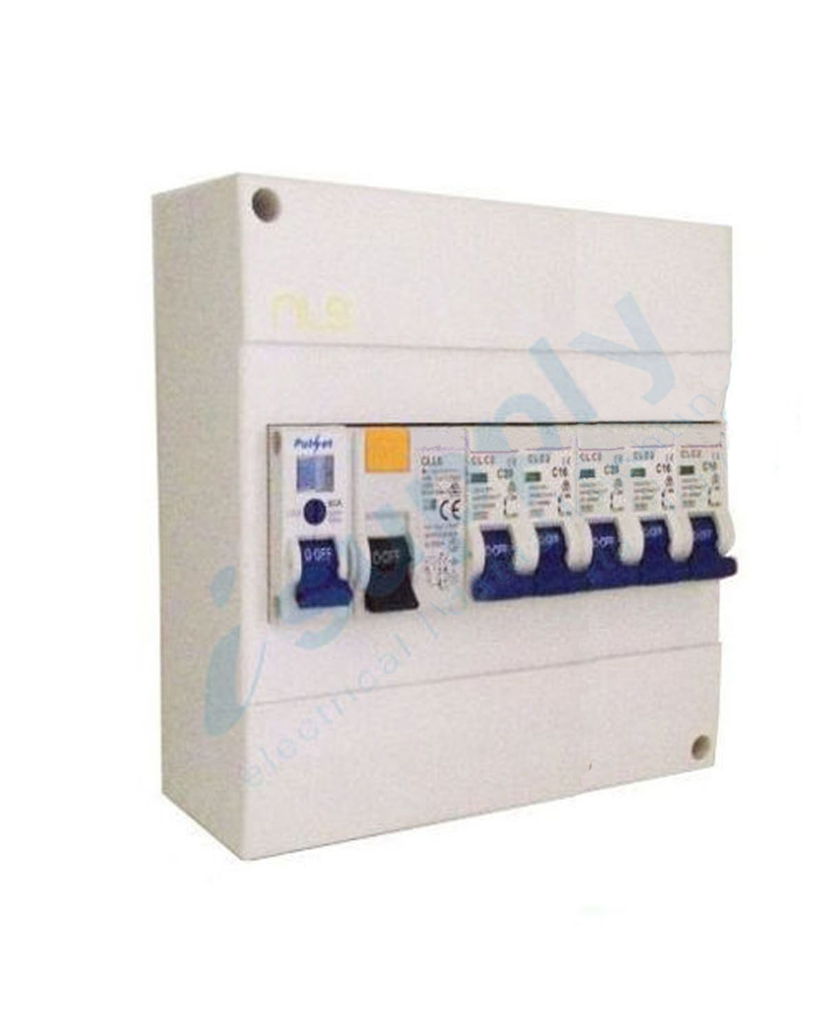 COMPLETE 8 pole Garage Surface Loaded Combination Switchboard Enclosure Circuit Breaker
