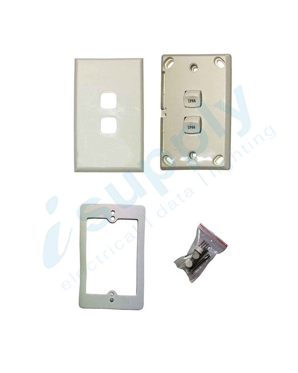 Transco 2 Gang Wall Switch WEATHERPROOF IP66 Rated S2WP - Image 3