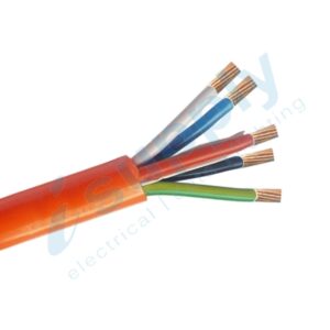 10 mtre x 1.5mm 4 Core and Earth Orange Circular BUY PER 10 METRE !!!