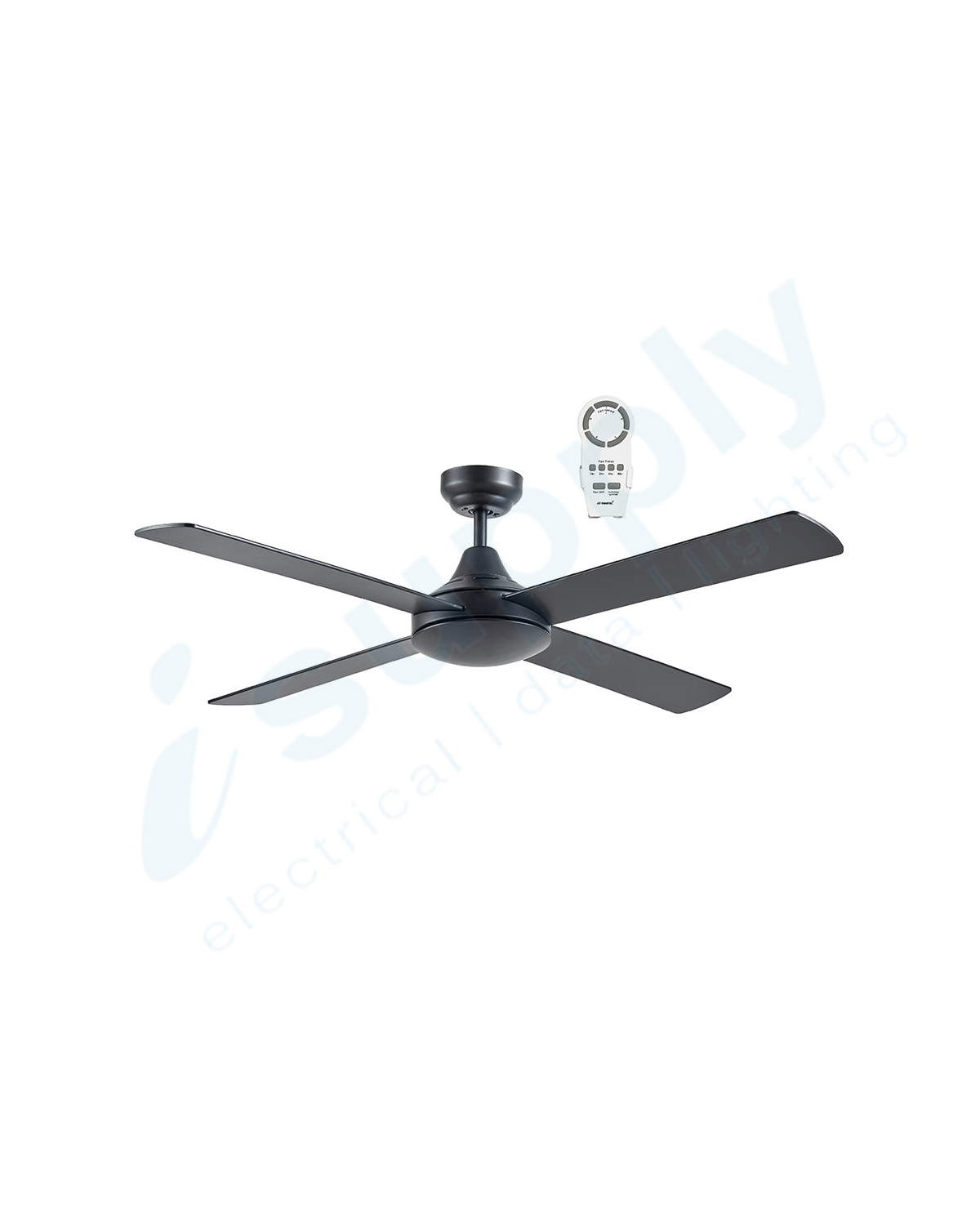 Martec Link 48″ DC Ceiling Fan Remote Control Matt Black FSLDC124MR
