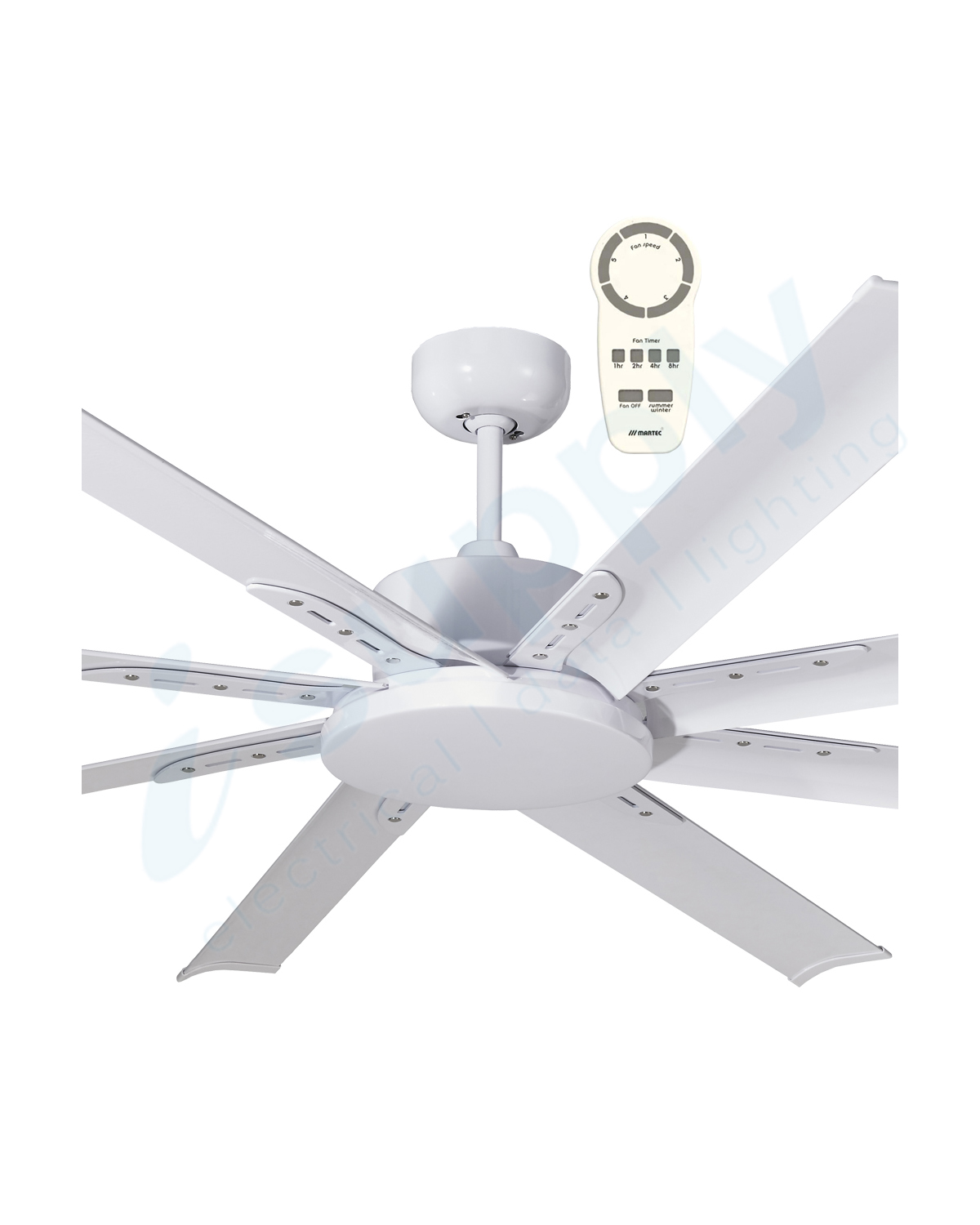 Martec Albatross Mini 65" DC Ceiling Fan White -MAF168WR