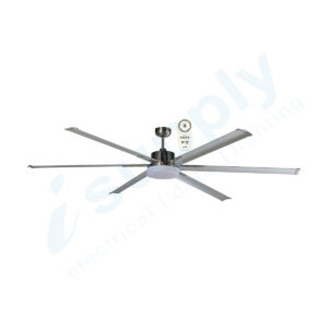 Martec Albatross 84″ DC Ceiling Fan With Dimmable 24W LED Tricolour Brushed Nickel - MAFML3BR + MAF210B