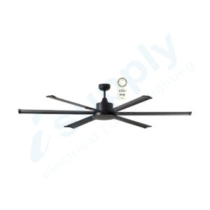 Martec Albatross 72" DC Ceiling Fan Matt Black - MAFMMR + MAF180M