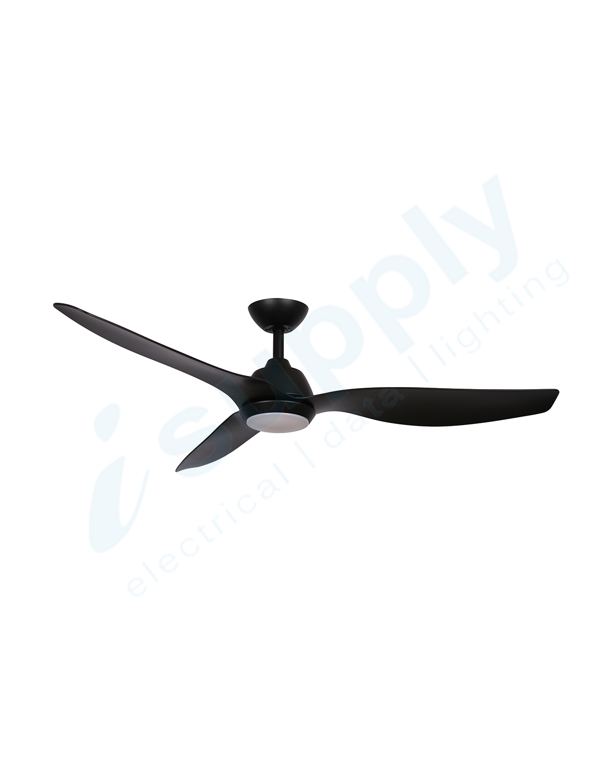 Martec Malibu 1320mm DC Ceiling Fan with 15w LED Light Tricolour Black/Matt MMF1333MMR