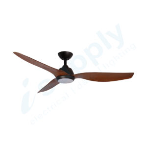 Martec Malibu 1320mm DC Ceiling Fan with 15w LED Light Tricolour Old Bronze/Walnut MMF1333OWR