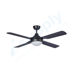 Martec Discovery AC 52" Ceiling Fan with 15W Dimmable LED Light Matt Black / Tri-Colour - MDF1343M